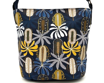Nancy, Banksia Grove, Fabric, Jocelyn Proust, Australia, Flora, Australiana, Native, Art, Crossbody, Bag,