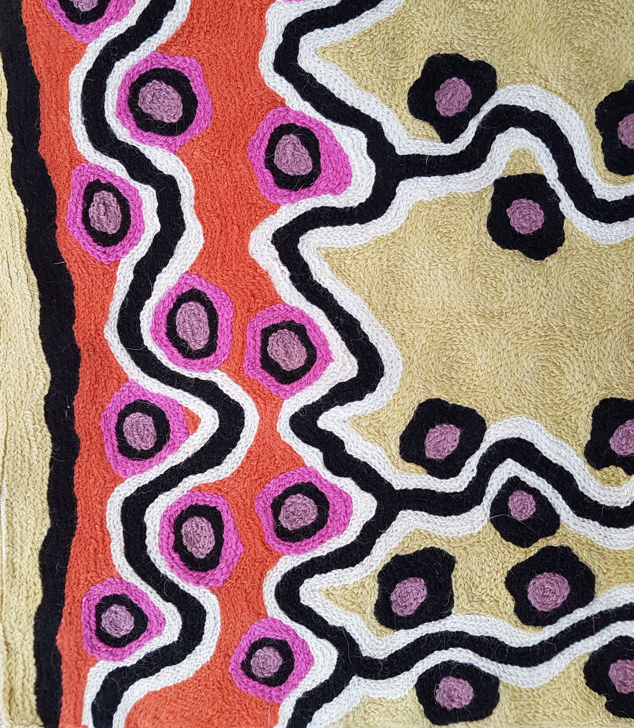 Rug Wall Hanging S Wool Aboriginal Chainstitch Etsy Australia