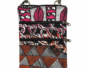 Serena Bag, Small, Crossbody, Aboriginal Art, Hand printed, Linen, Cotton, Different Textures, Ladies, Injalak Arts, Australian, Authentic