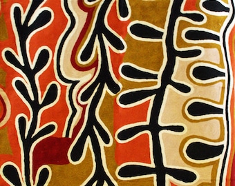 Matta, Väggbonad, L, Ull, Aboriginsk, Kedjesöm, Kashmir, Australien, Rättvisemärkt, Vatten, Jorna Napurrula, Warlukurlangu, Vardagsrum, Hem
