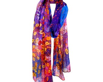 Scarf, Aboriginal Art, Organic, Cotton, Stephen Jupurrula Nelson, Janganpa, Possum, Warlukurlangu Artists, Yuendumu, Wrap, Shawl, Head,
