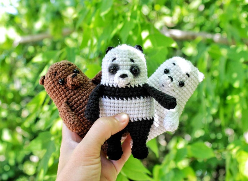 WE BARE BEARS crochet amigurumi pattern Crochet bear Etsy WE BARE BEARS crochet amigurumi pattern Crochet bear Etsy