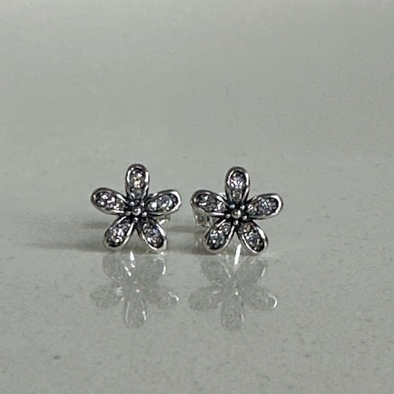 Pandora 925s ALE Daisy Flower Sparkling Stud Earrings NEW 2024 Free Gift Box Etsy