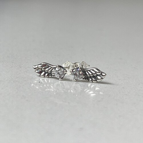 Pandora Silver 925s ALE Angel Wings Stud Earrings - FREE Gift Packaging