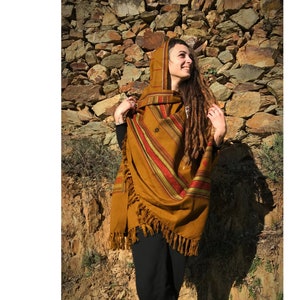 Tribal Shawl - Himalayan Shawl - Ethnic Shawl - Embroidered Shawl - Large Oversized Shawl