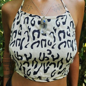 Block print Top • Festival Crop Top • Rayon Crop Top • Yoga Outfit • Tribal Outfit • Hippie top