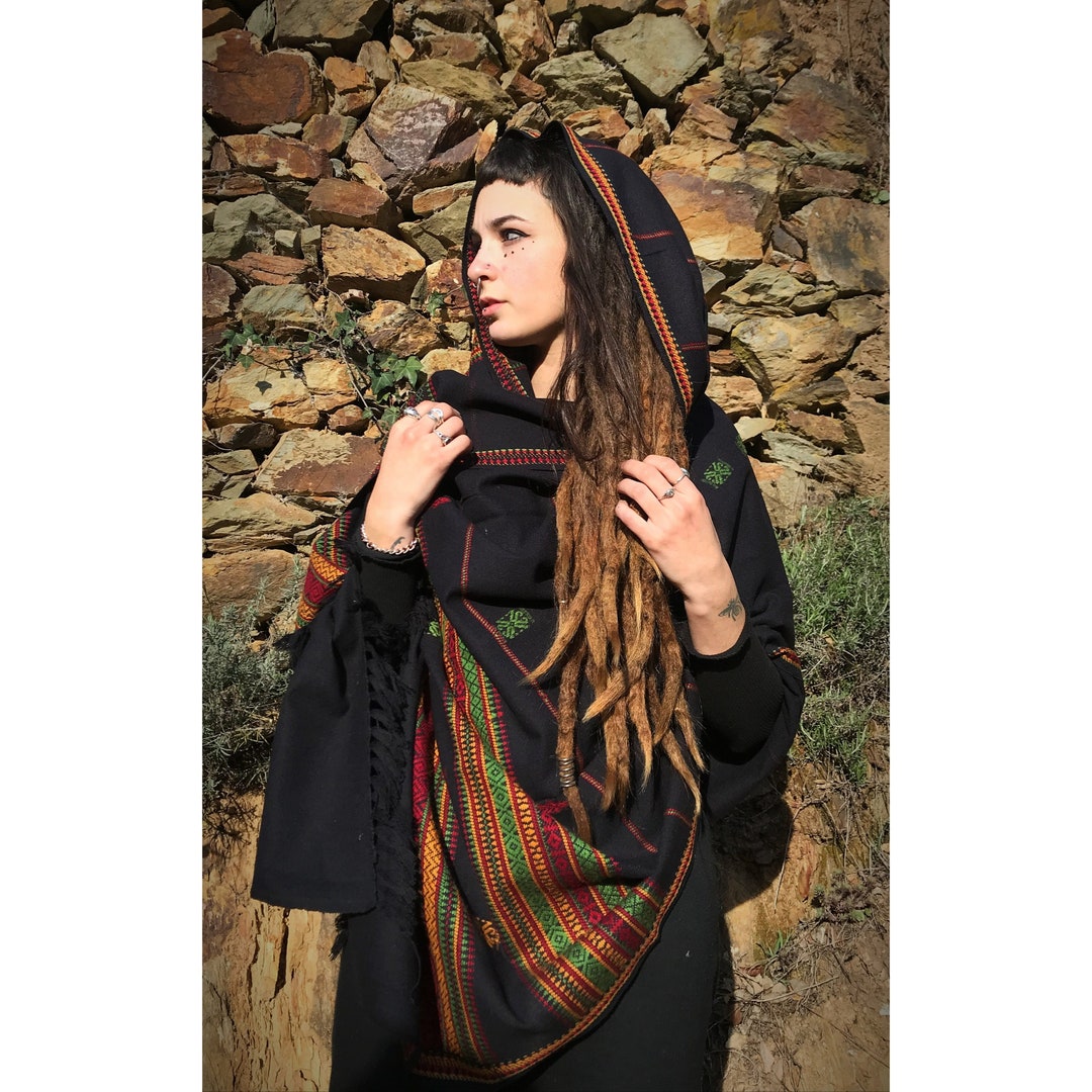 tribal print shawl