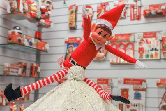 Male 'Elves Behaving Badly' Felt Kids Elf Toy Christmas Decoration