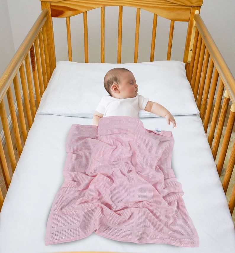 pink cellular blanket