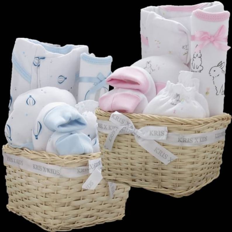 Luxury Wicker Basket baby gift hamper customized 03 months 6 Etsy