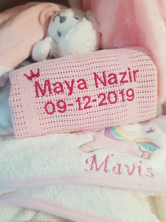 100/% Cotton Baby Cellular Blanket Pram Cot Moses Blanket White Cream