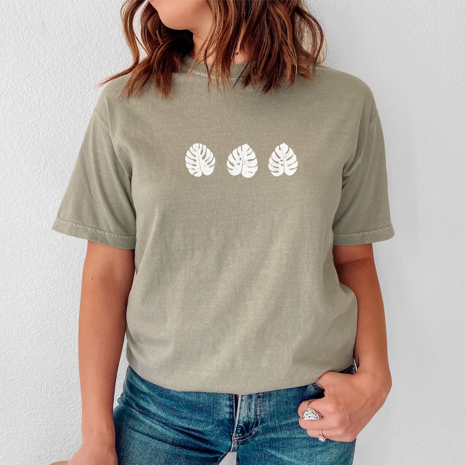 Banana Leaf Shirt Comfort Colors Tshirt Summer Tropical Etsy