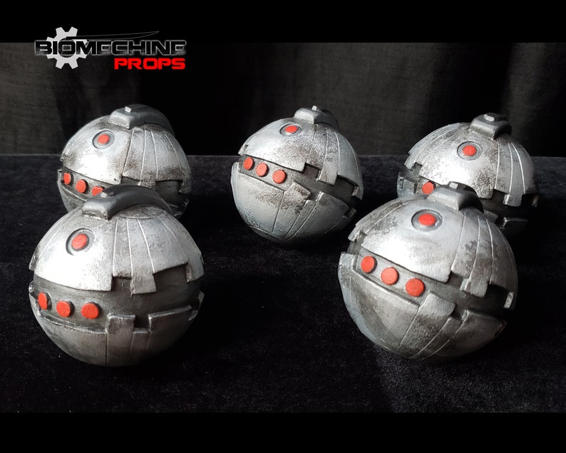 FOAM Detonator - LARP Throwables Set of 5 silver