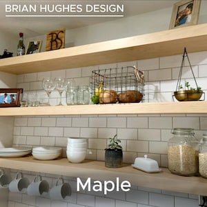 open kitchen shelving wood design