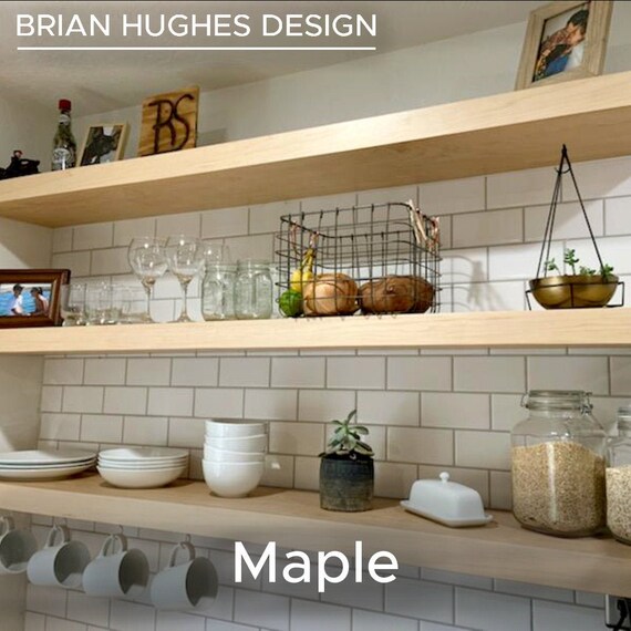Custom kitchen shelves deals