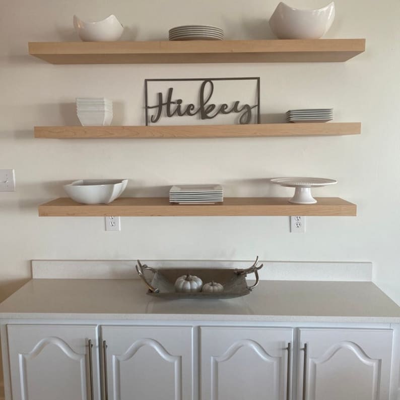 Floating Shelves Custom Sizing Strong Shelves Steel Etsy