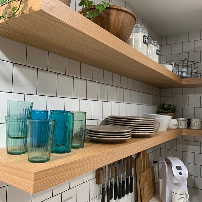 Floating Shelves Open Shelves Etsy