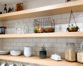 Floating shelves | Custom sizing | Strong shelves | Steel Bracket | Hand crafted | Hardware Included | Contemporary Design