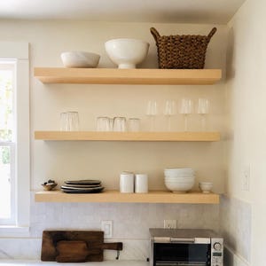 Floating shelves | Custom sizing | Strong shelves | Steel Bracket | Hand crafted | Hardware Included | Contemporary Design imagem 6