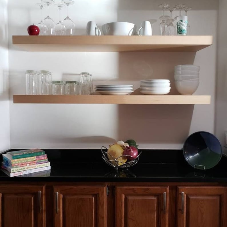 Floating Shelves Custom Sizing Strong Shelves Steel Etsy