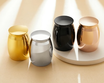 Colgante de botella de cremación de acero inoxidable, recipiente para cenizas de cremación plateado y dorado, urna con colgante de frasco de deseos, caja de perfume para oración, suministros de bricolaje 1510001