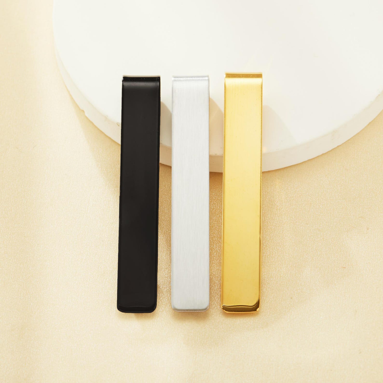 Simplistic Clips 8x55mm Stainless Steel Tie Clips Blank for Engraving,wedding Tie Clip ...