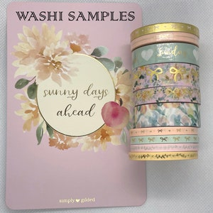 Hello Dahling (Simply Gilded) WASHI SAMPLES