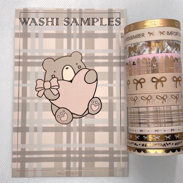 Park Avenue (Simply Gilded) WASHI SAMPLES