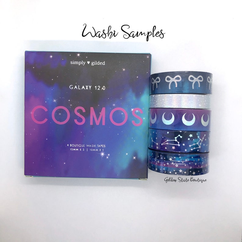 Simply Gilded WASHI SAMPLES Cosmos Galaxy 12.0