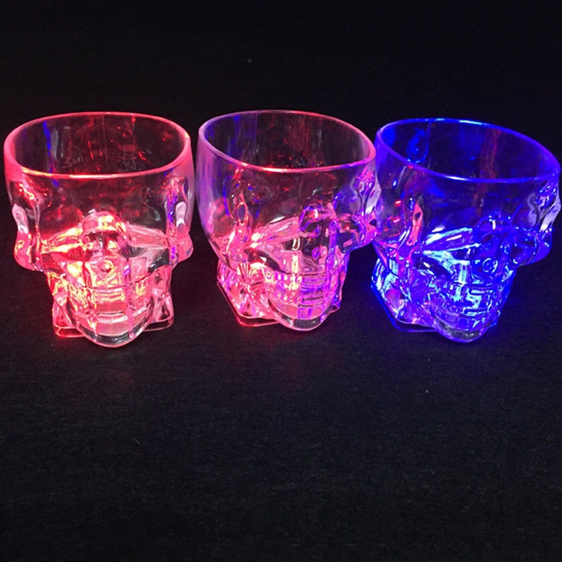 6pcs Glowing Party Colorful Luminous cups Light Induction Cup Etsy