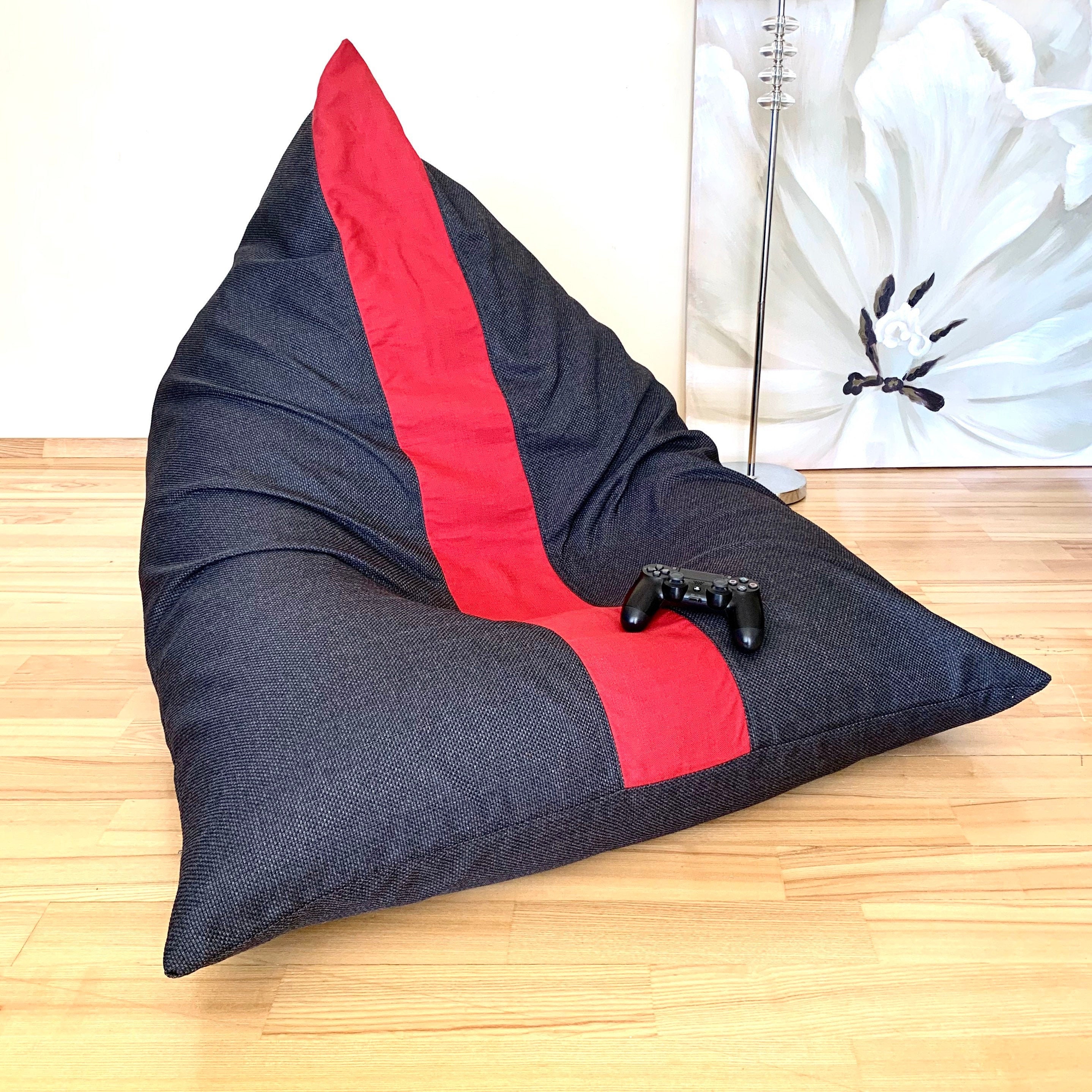 Bean bag chair Adult gaming chair Beanbag cover with inner Etsy