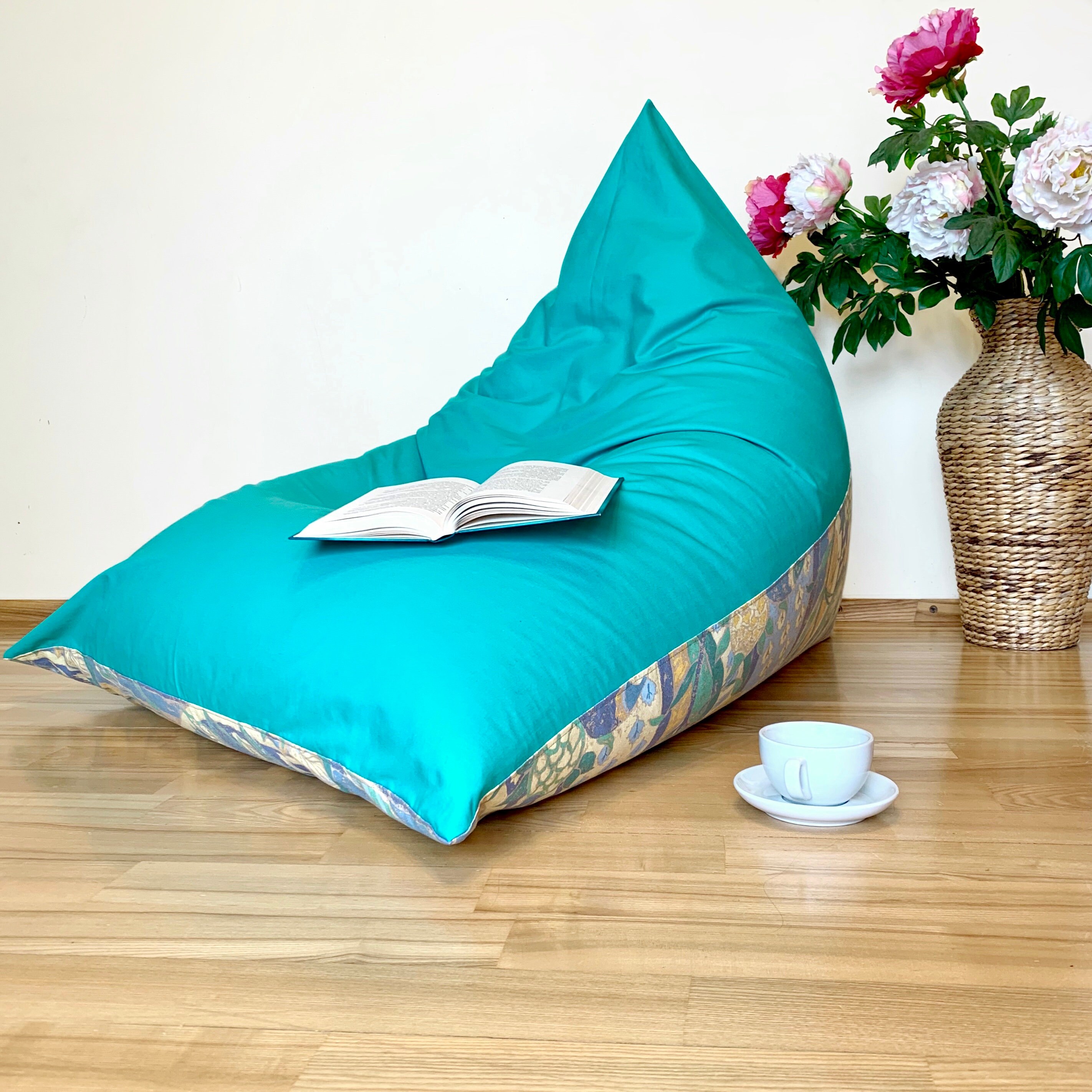 Outdoor bean bag chair Patio beanbag with waterproof inner Etsy