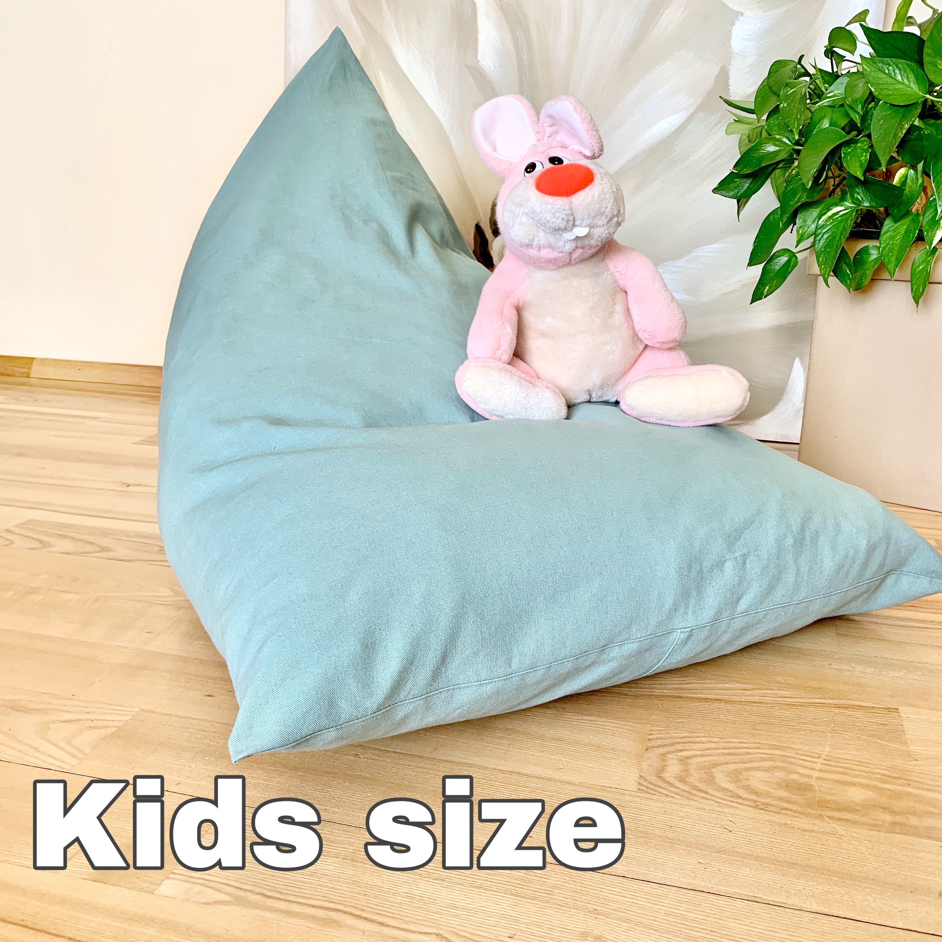 Bean bag chair Adult beanbag cover Reading nook or Gaming Etsy