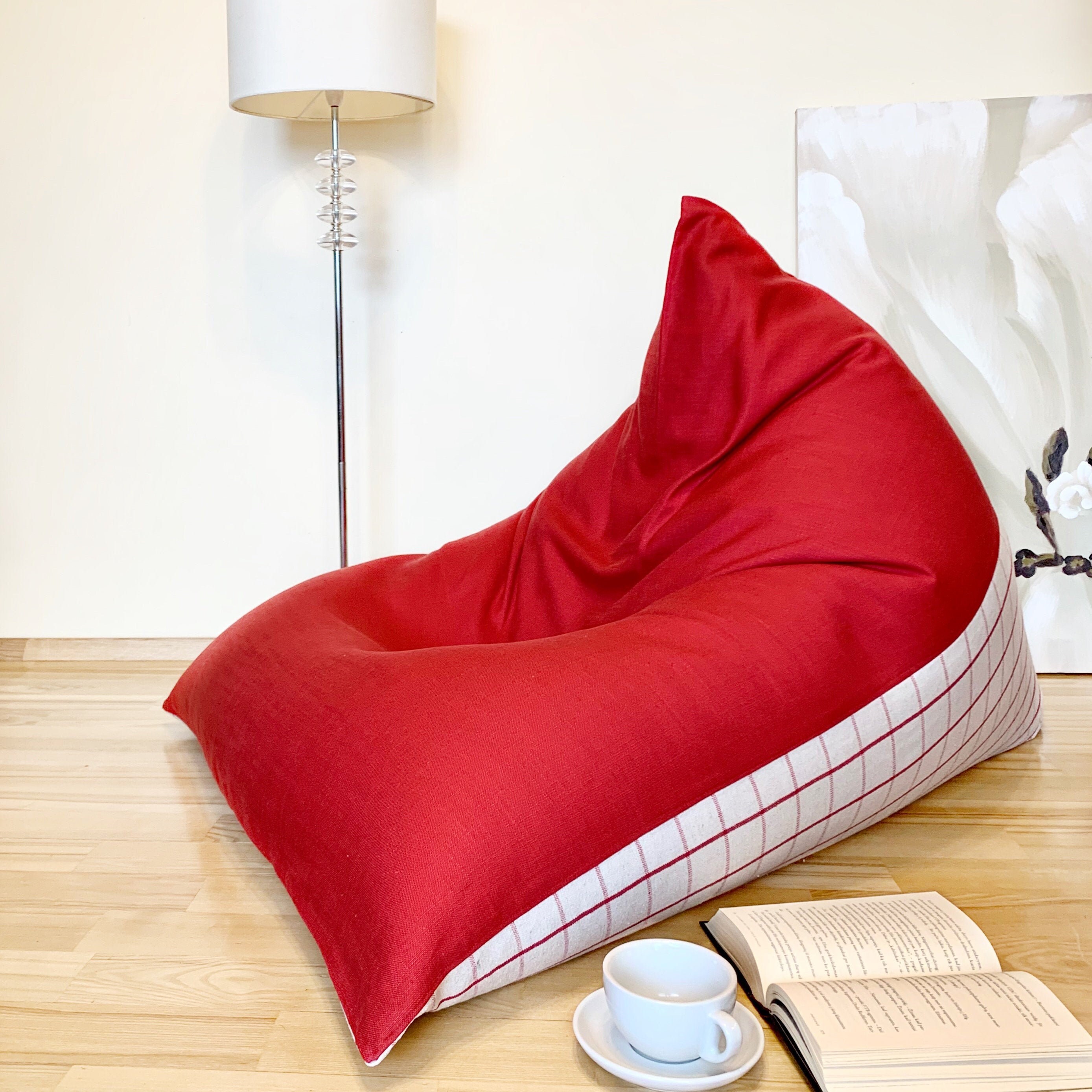 Outdoor bean bag chair Patio beanbag chair with waterproof Etsy