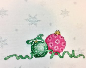 Christmas Ornaments Cross Stitch Pattern-Instant Download PDF