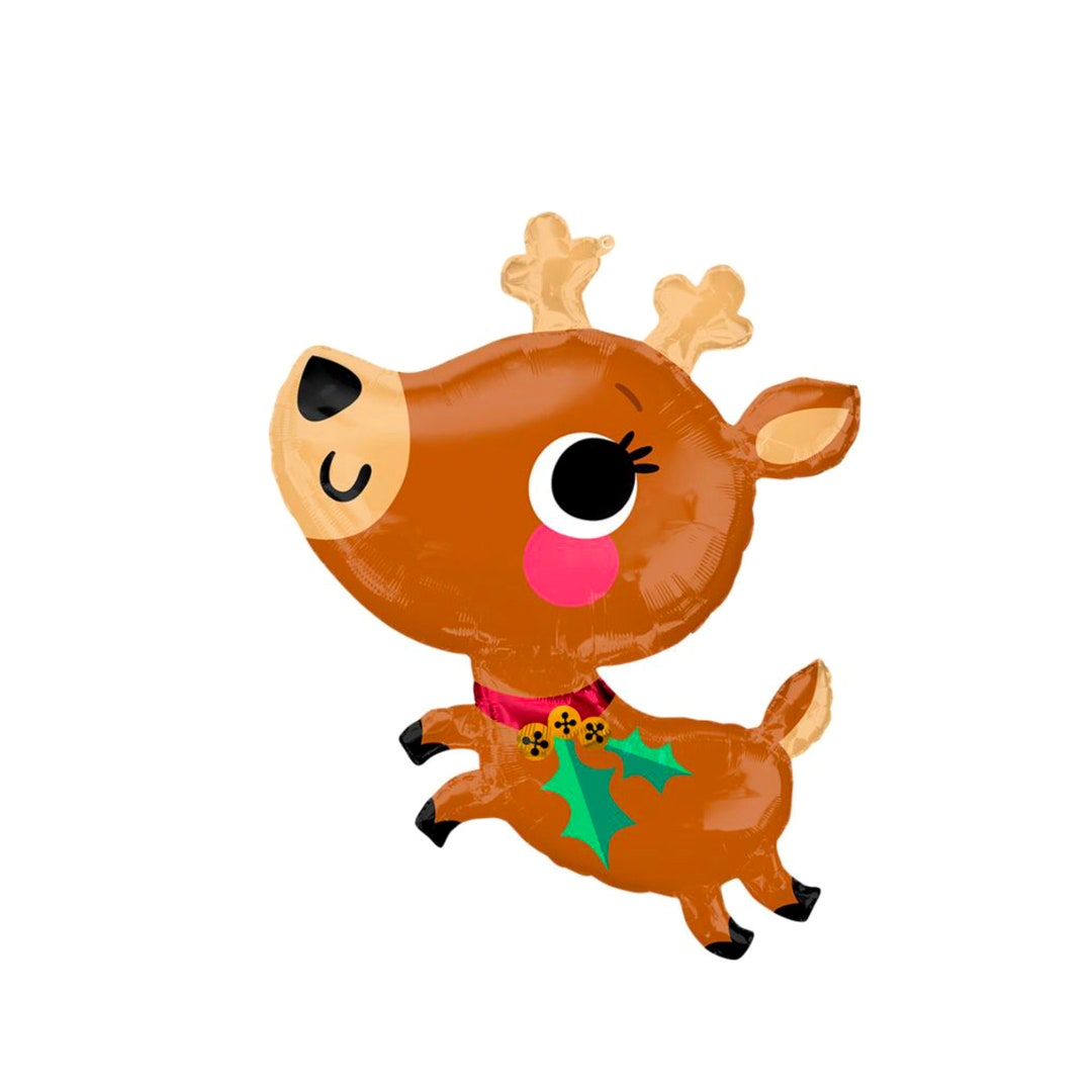 30 Adorable Reindeer Balloon, Christmas Balloons, Christmas Party Decorations, Holiday Party