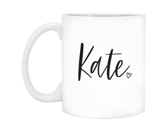 Personalized Bridesmaid Coffee Mug, Custom Name Mug, Bridesmaids Gift, Gift for Her, Bestie Birthday Christmas Gift, Bridesmaid Proposal