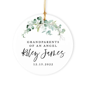 Personalized Miscarriage Ornament Baby Memorial Ornament for Grandparents of An Angel Remembrance Infant loss Miscarriage Gift Child Loss