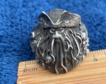 Sinoyp Cthulhu Stainless Steel Ring - Tentacle Octopus Sea Monster Ring For Men & Women