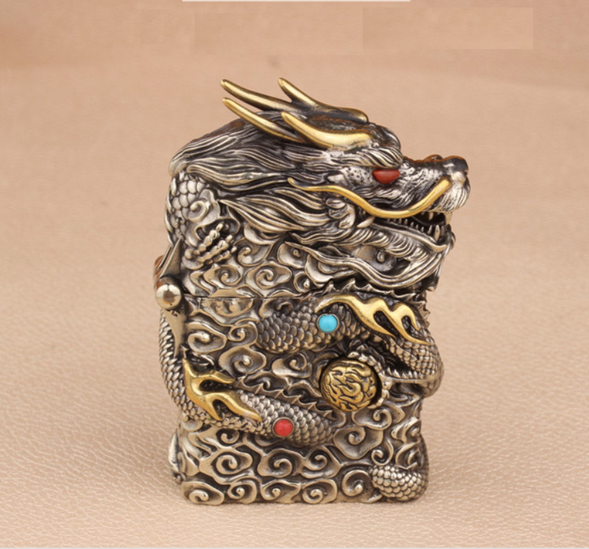 Dragon Lighter Case Shell MOVABLE Ball 3D Dragon Lighter Etsy