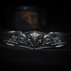 Goat Head Silver Ring Inverted Pentagram Baphomet Gothic Vintage Satanic Star Ring Handmade Silver Ring Devil Pagan Occult Satanic Symbol