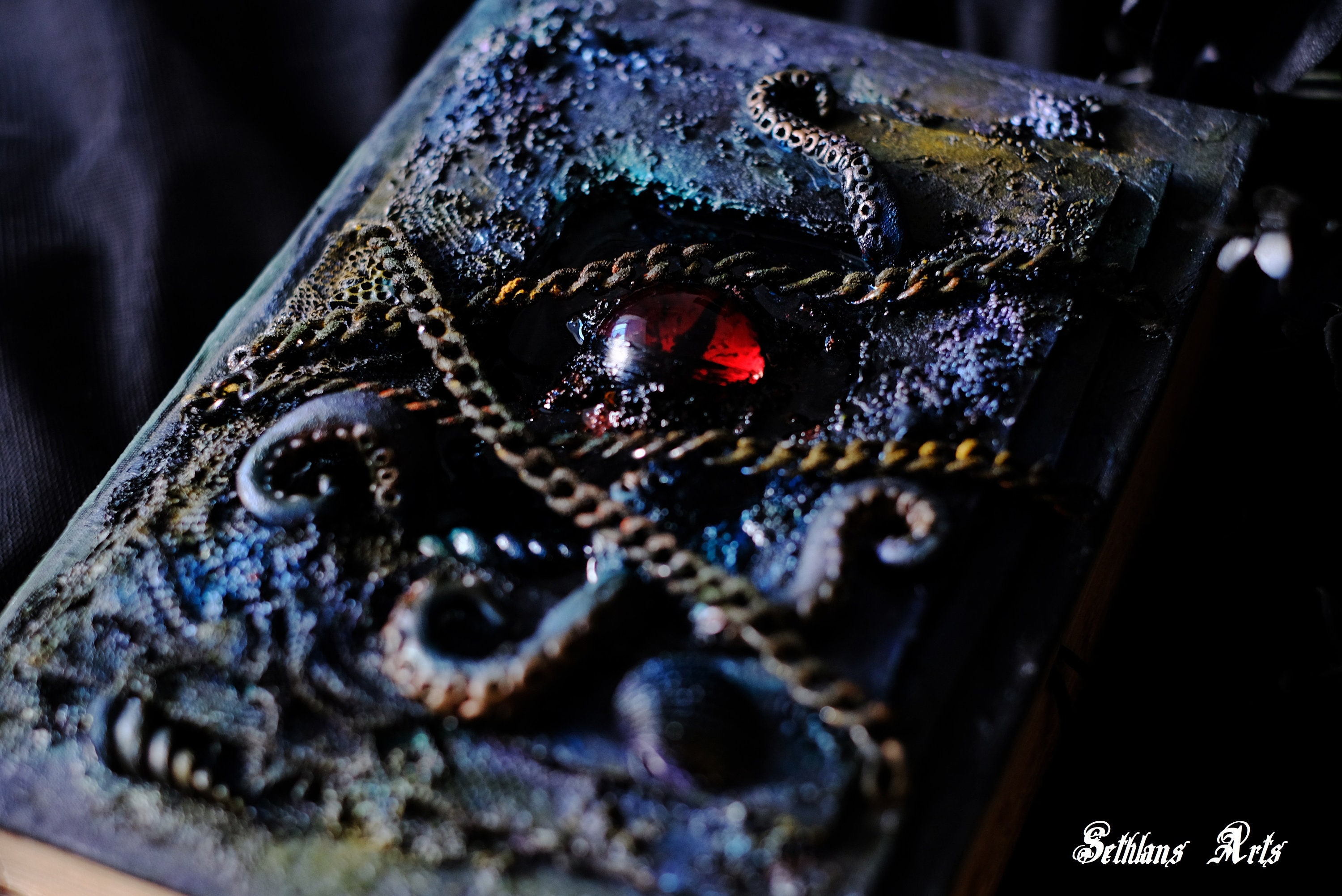 Book of Shadows Cthulhu Handmade Personalised Journal Grimoire | Etsy