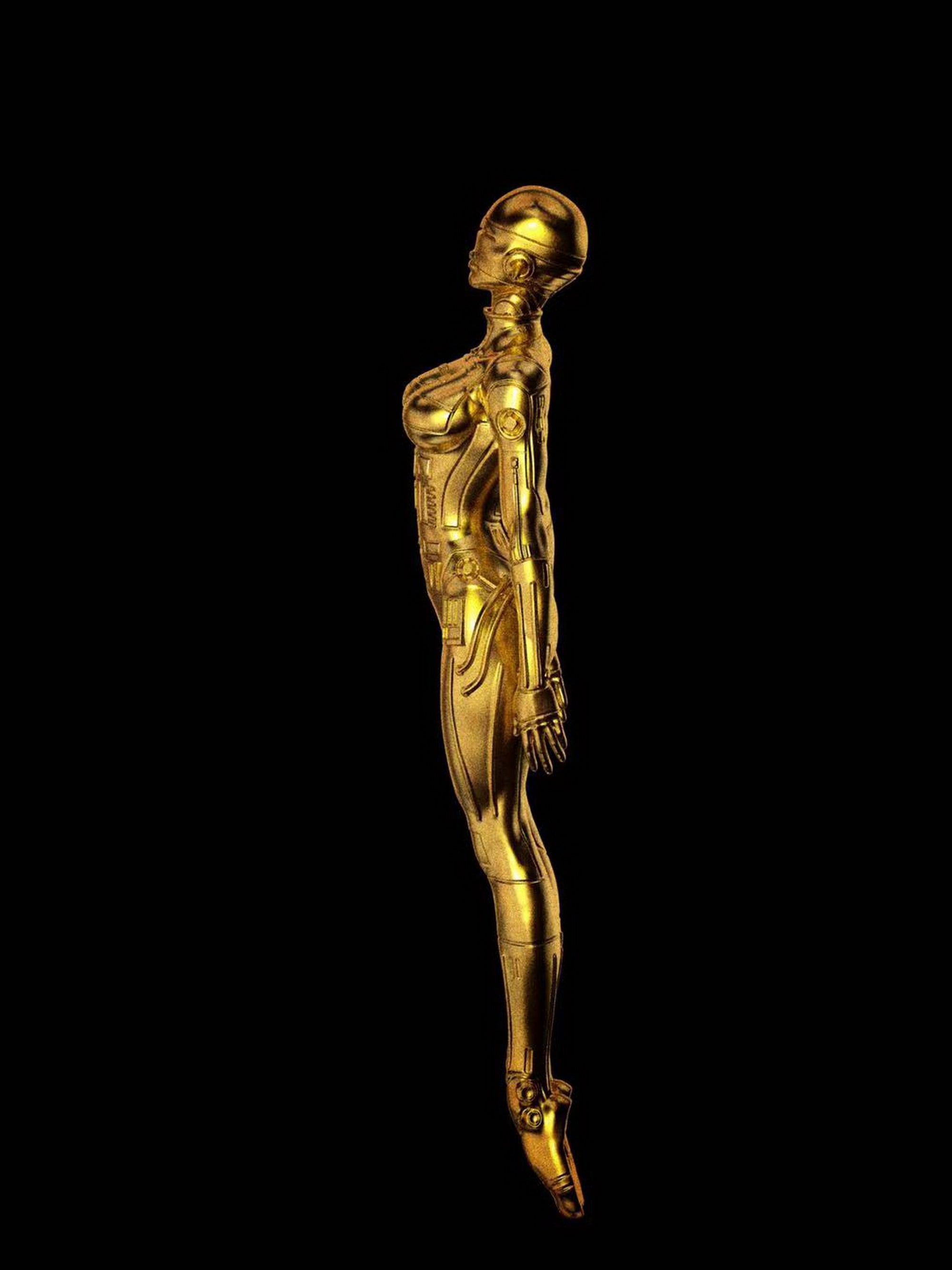 サイバーヌードペンダント、空山基のアートにインスパイアされたエロ