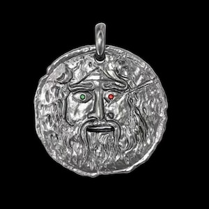 BOCCA DELLA VERITA ネックレス Bocca Della Verita Silver Necklace - Ancient Roman Mouth of Truth