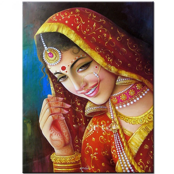 5d Diamond Painting Beautiful Indian woman Diamond embroidery diy full Drill mosaic CrossStitch rhinestone pictures