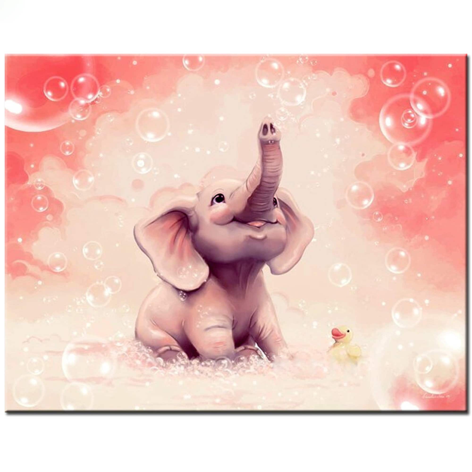  uohqhi Elephant Diamond Painting Kits for Adults,Diamond  Painting Elephant,Diamond Art Kits Elephant,Elephant Diamond Painting Gem  Art for Gift Home Wall Decor(12x16 inch)