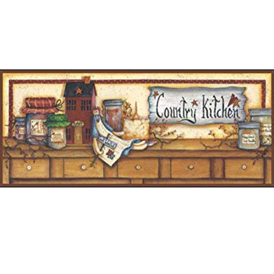 5D DIY Diamond Painting Country Kitchen Painting Art Full Square Round Resin Rhinestones Full