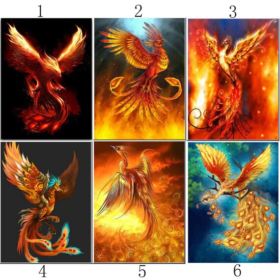 5D DIY Diamond Painting Phoenix Cross Stitch Diamond Art