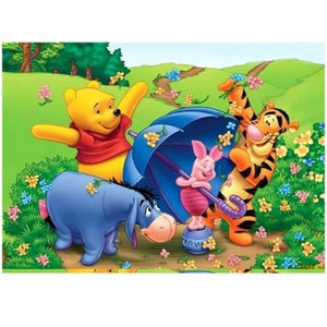 Cartoon Quit Winnie Pooh Full Square/round Diamond 5D DIY -   Winnie  the pooh drawing, Baby disney characters, Cute winnie the pooh