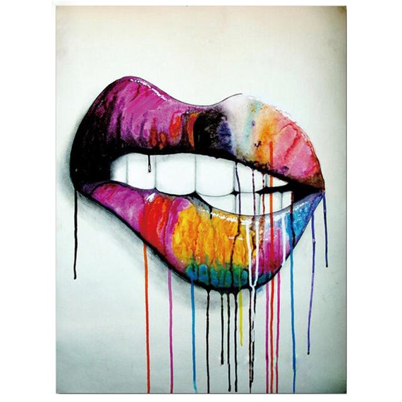 Diy Mosaic Abstract Colorful Sexy Lips Diamond Painting Full 3d Picture of  Rhinestone Drill 5d Embroidery Icons Hobby -  Norway